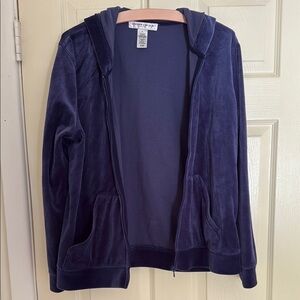 Jones New York Sport Purple Velvet Hoodie